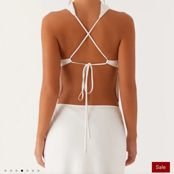 Peppermayo Brookie Satin Top - White - Picture 3 of 3